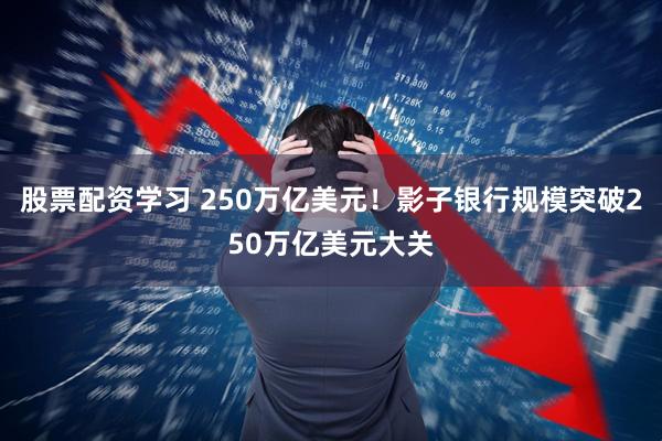 股票配资学习 250万亿美元！影子银行规模突破250万亿美元大关