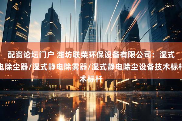 配资论坛门户 潍坊联荣环保设备有限公司:湿式电除尘器/湿式静电除雾器/湿式静电除尘设备技术标杆